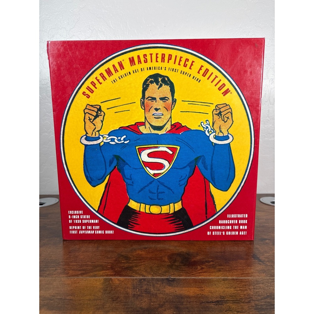 Superman Masterpiece Edition Golden Age Box Set Statue Book Comic Reprint 1999
